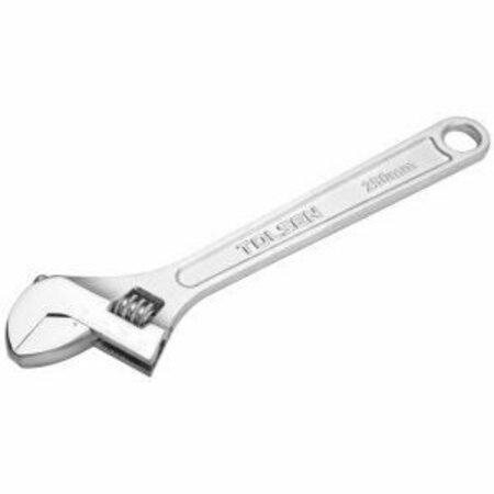 TOLSEN Adjustable Wrench 15 Drop Forged, Special Tool Steel, Chrome Finish 15005